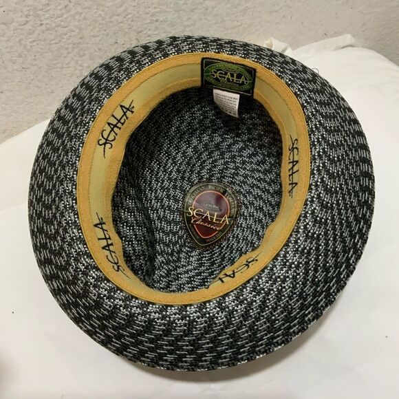 Scala Men's Dress Hats Hats Paper braid fedora size medium from Scala - Picture 7 of 12